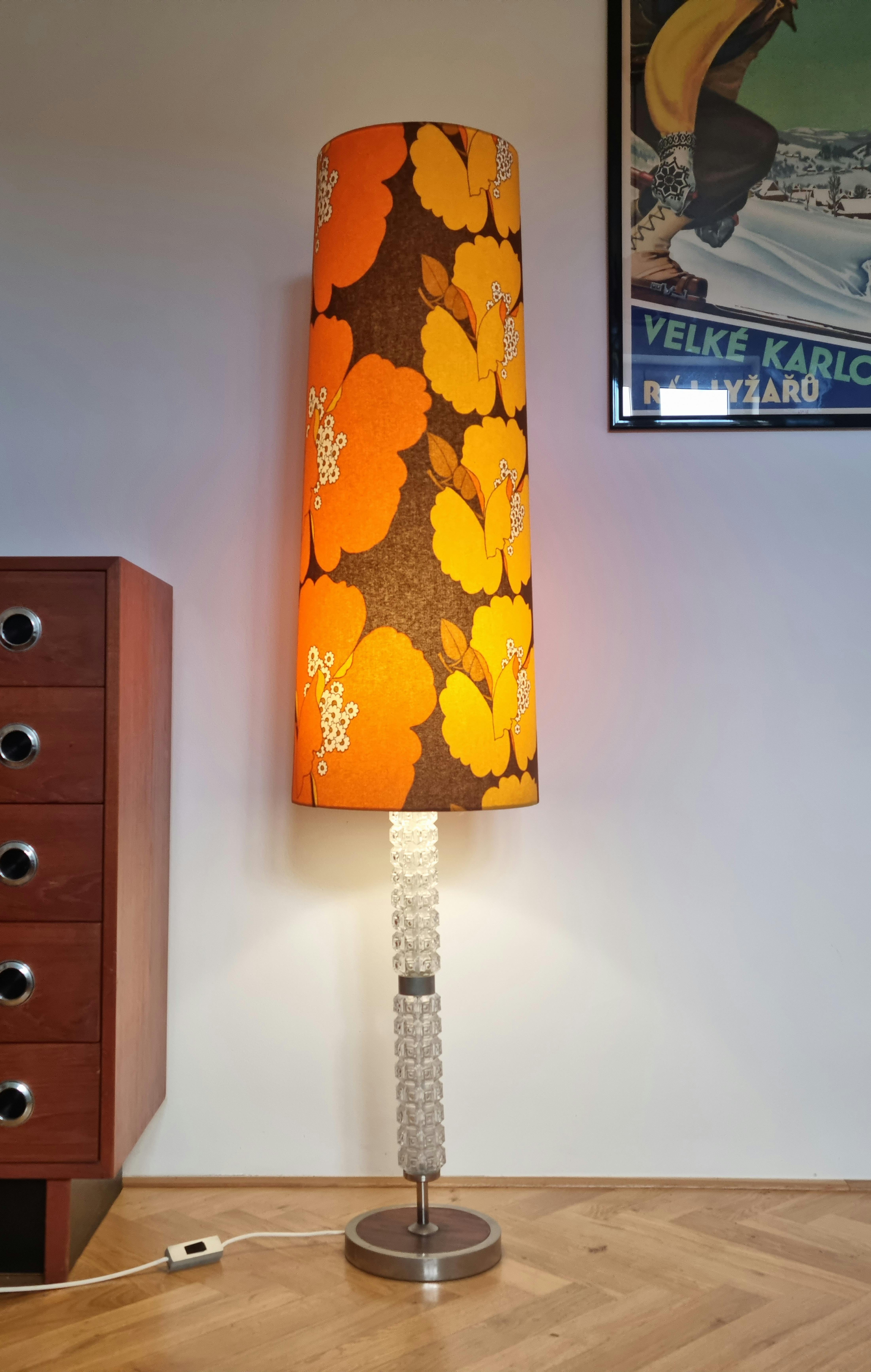 Large Rare Floor Midcentury Lamp, Germany, 1970s For Sale 7