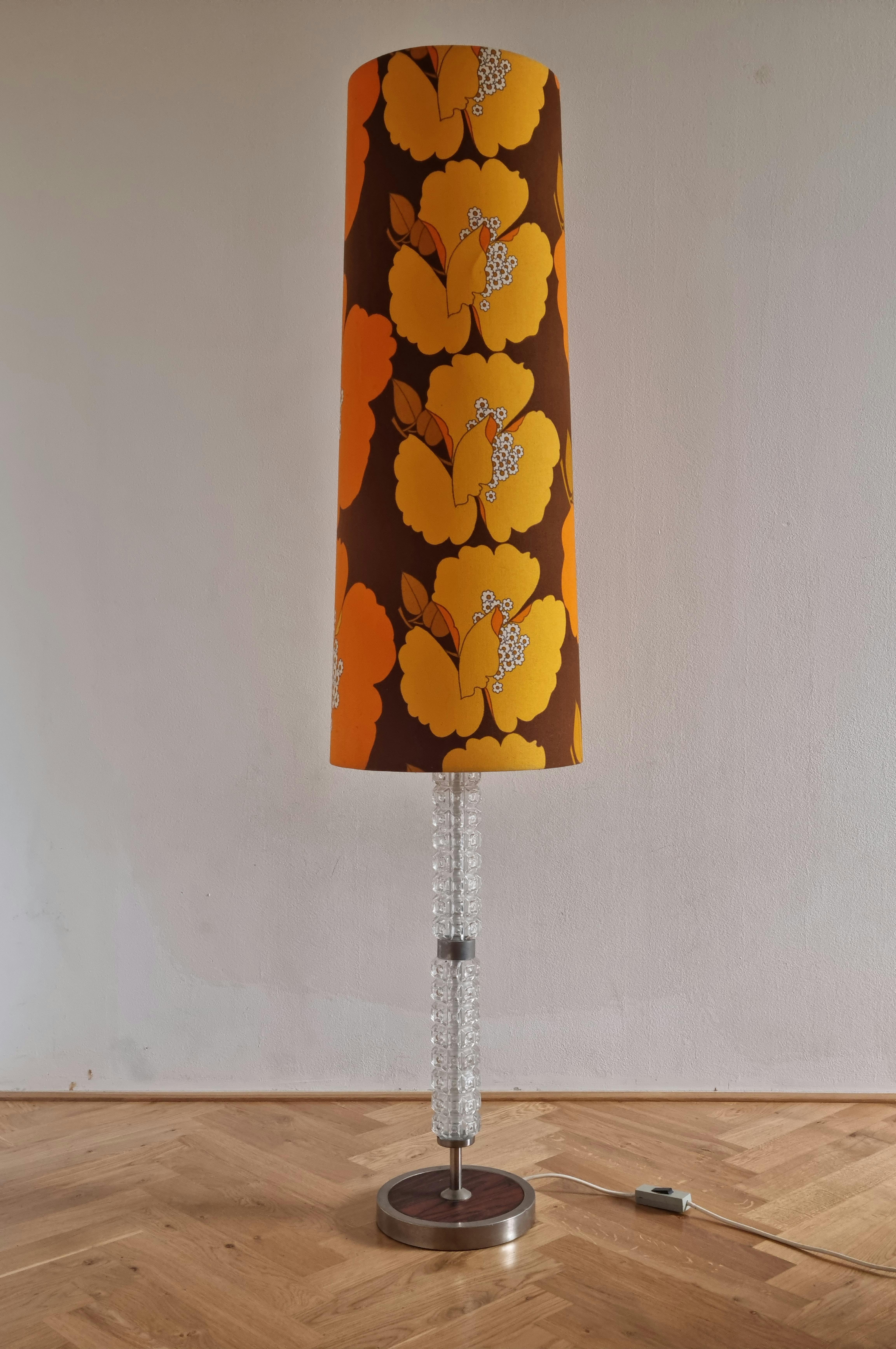 Large Rare Floor Midcentury Lamp, Germany, 1970s In Good Condition For Sale In Praha, CZ