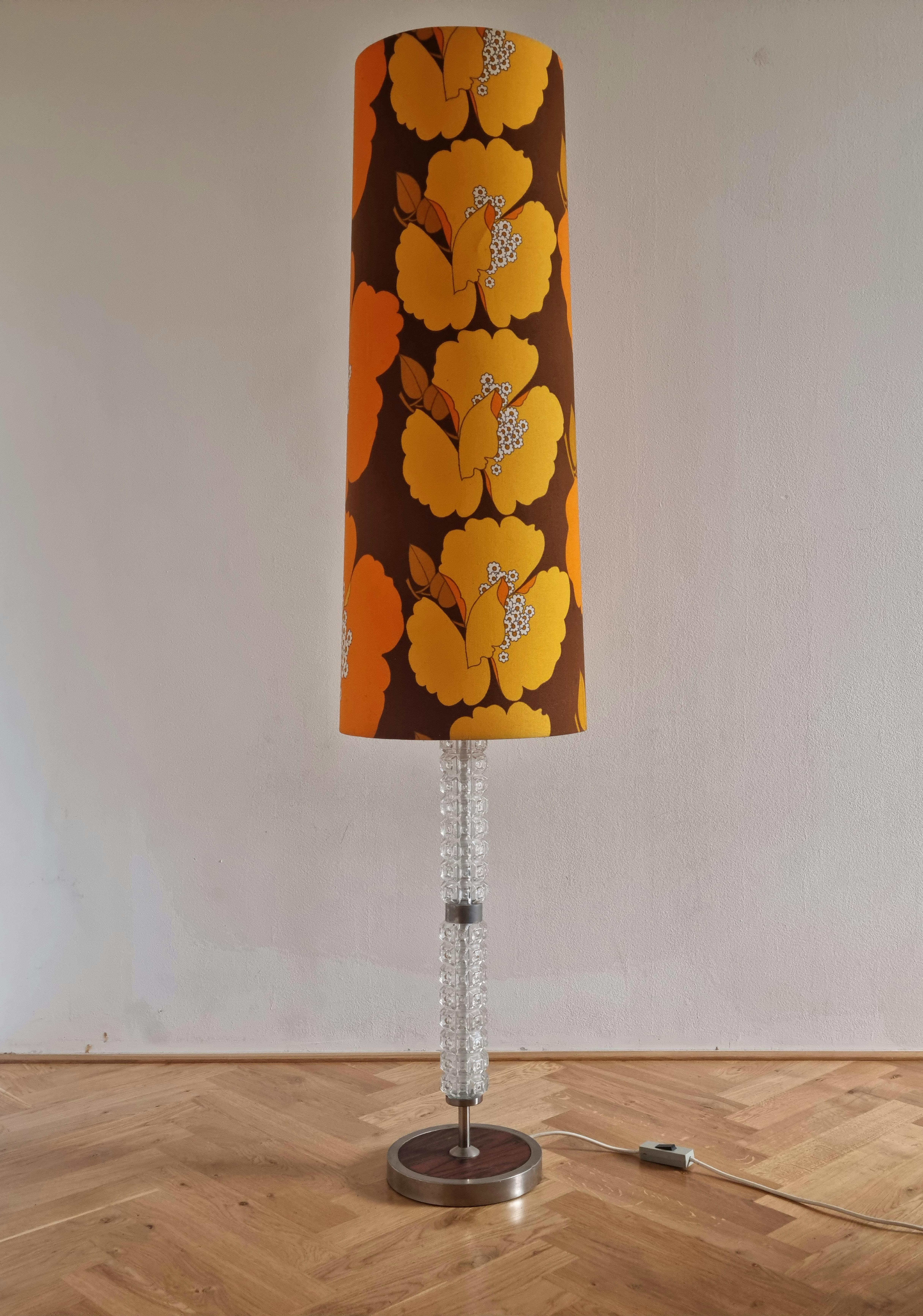 Late 20th Century Large Rare Floor Midcentury Lamp, Germany, 1970s For Sale