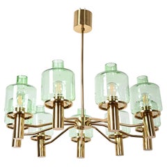 Large Rare Hans-Agne Jakobsson "Prior" Chandeliers