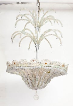 Exceptional Large Art Deco Beaded Chandelier, c. 1930