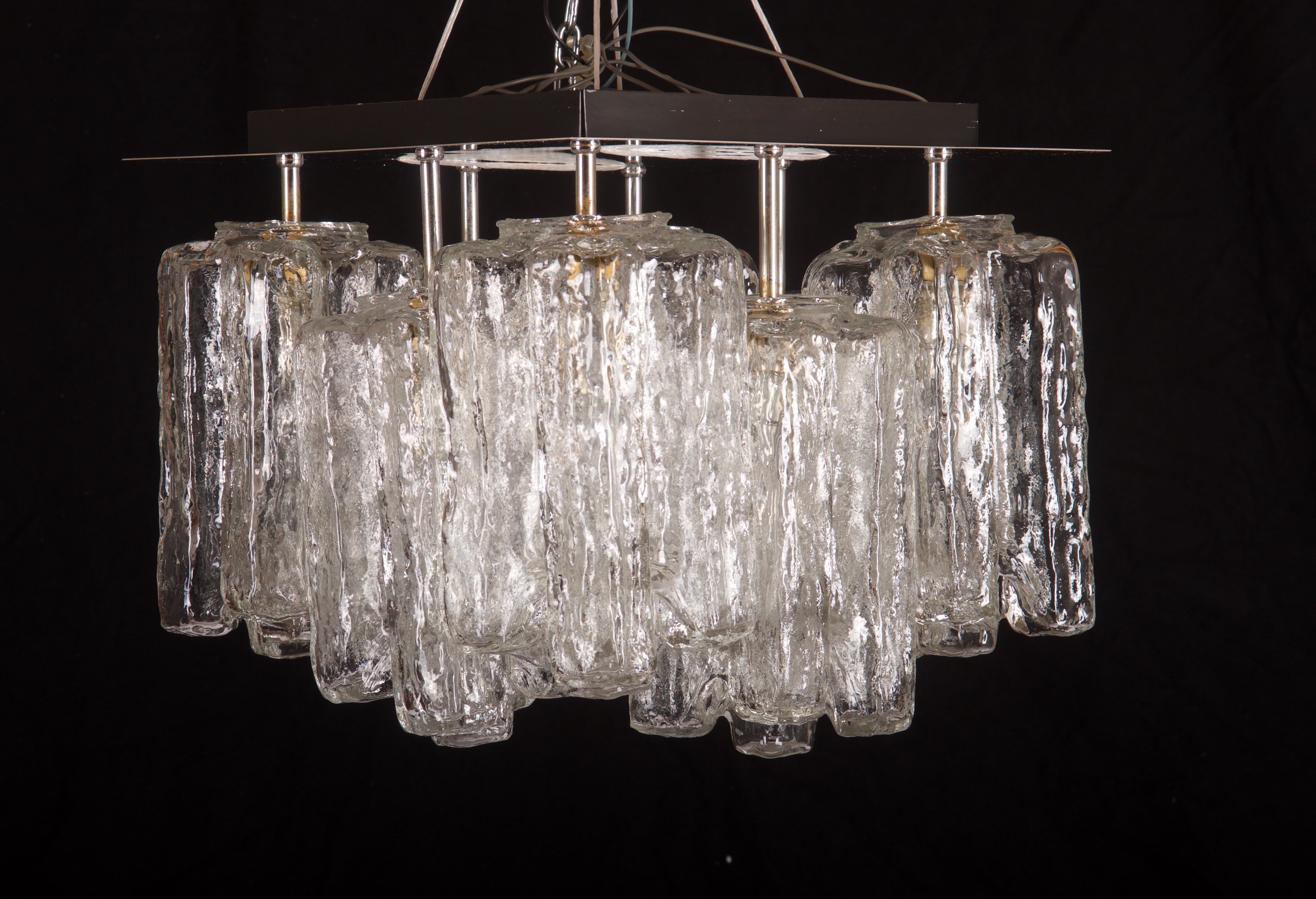 Large Rare Kalmar Granada Flush Mount Chandelier For Sale 6