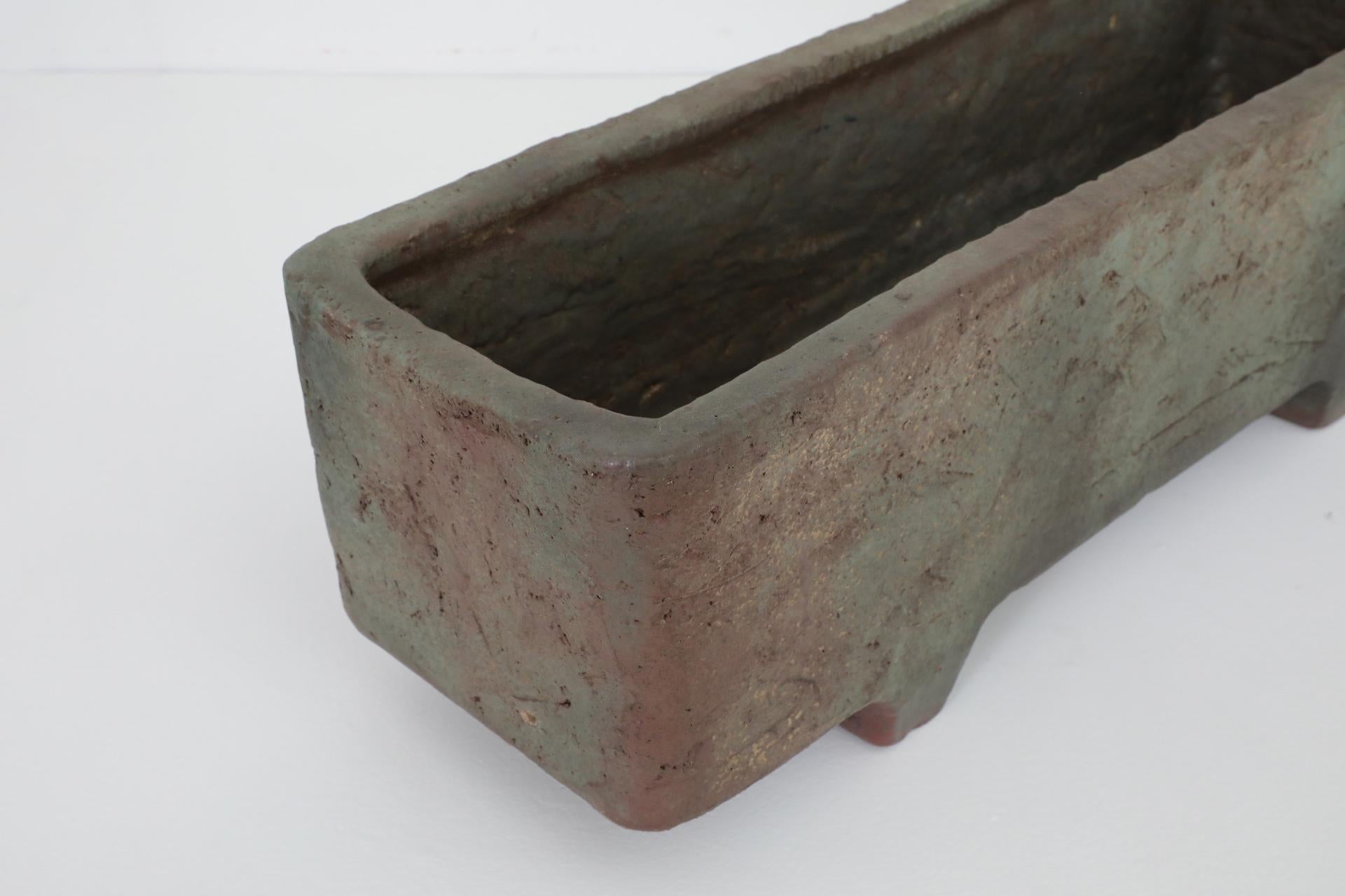 Large Rare Mid-Century Mobach Ceramic Trough Planter For Sale 3