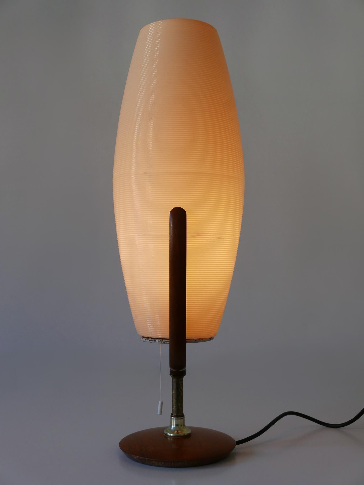 Large & Rare Mid-Century Modern Yasha Heifetz Rotaflex Table Lamp USA 1950s For Sale 4