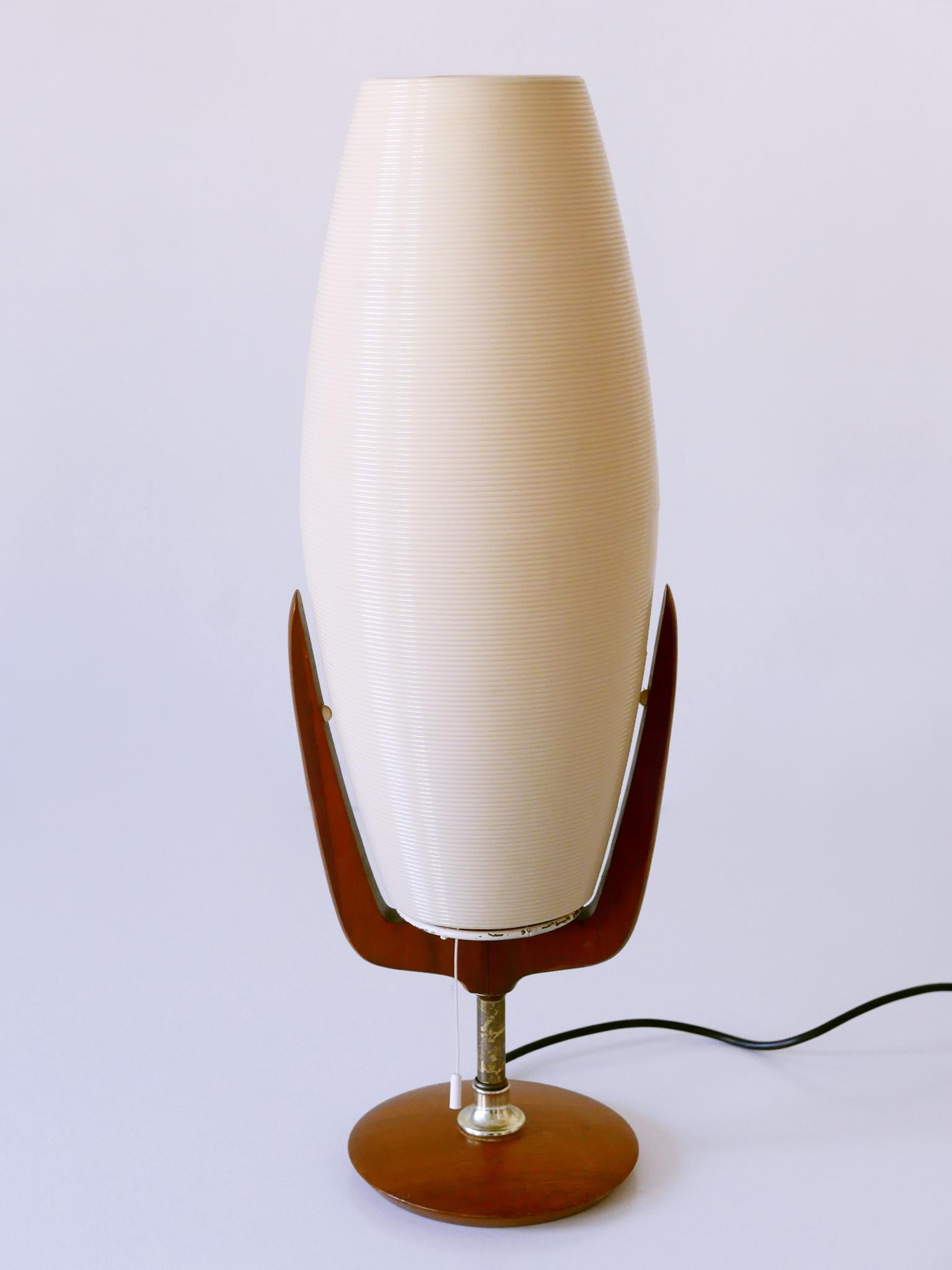 American Large & Rare Mid-Century Modern Yasha Heifetz Rotaflex Table Lamp USA 1950s For Sale
