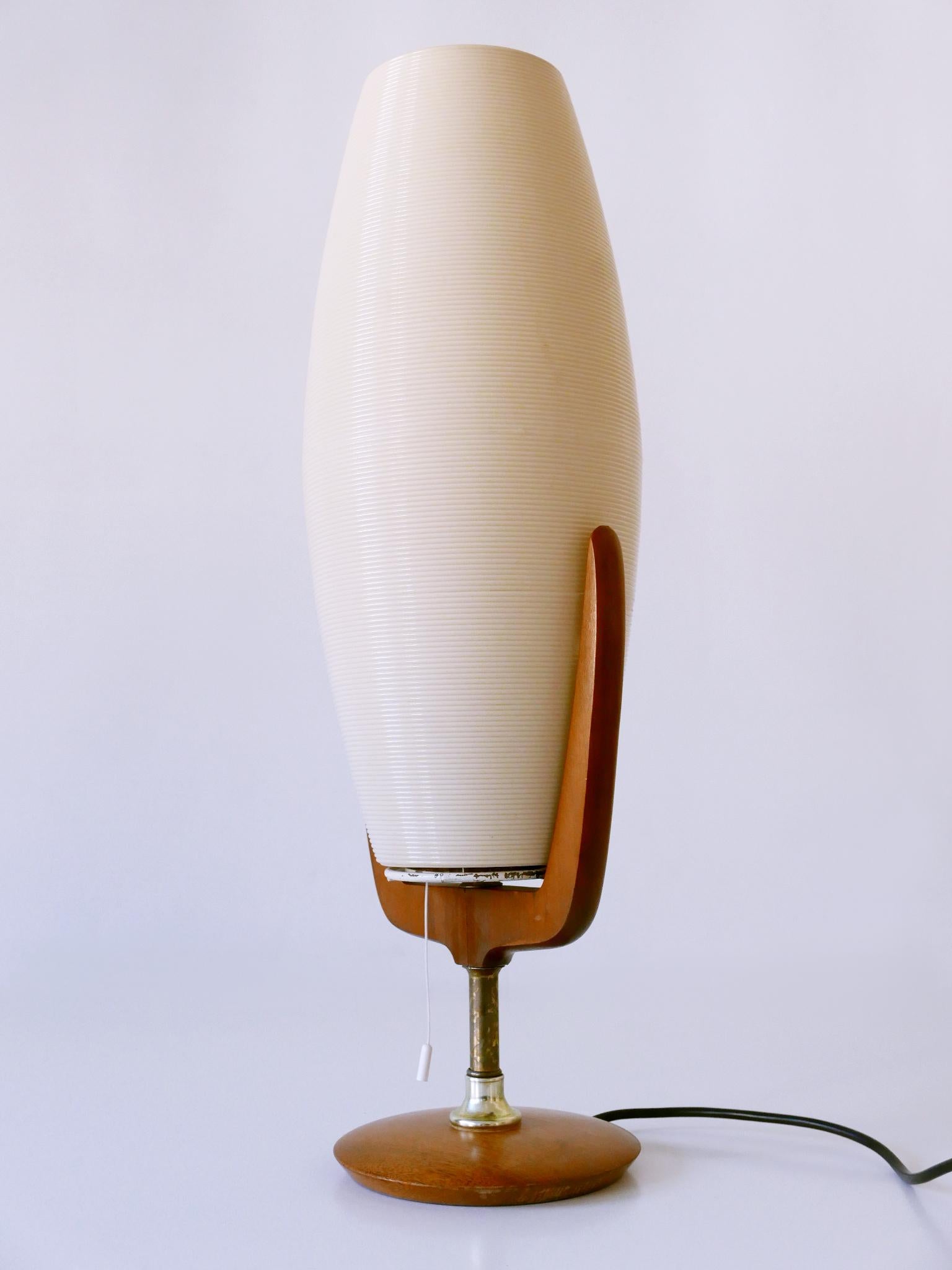 Große und seltene Yasha Heifetz Rotaflex-Tischlampe, Mid-Century Modern, USA 1950er Jahre im Zustand „Gut“ im Angebot in Munich, DE