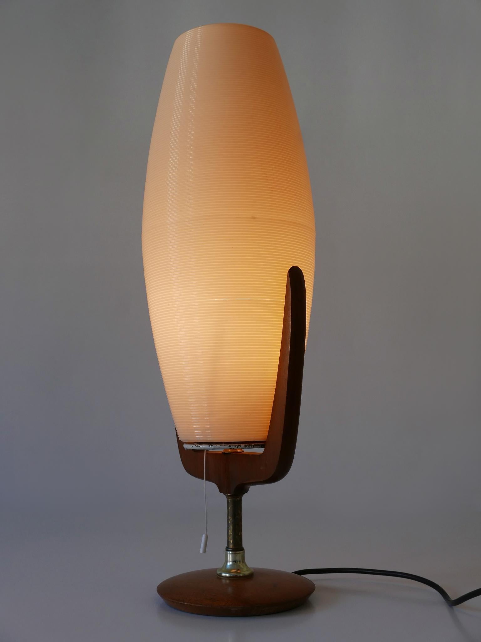Brass Large & Rare Mid-Century Modern Yasha Heifetz Rotaflex Table Lamp USA 1950s For Sale