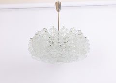 Large Rare Pagoda Glass Chandelier by Kalmar, Austria, 1960s