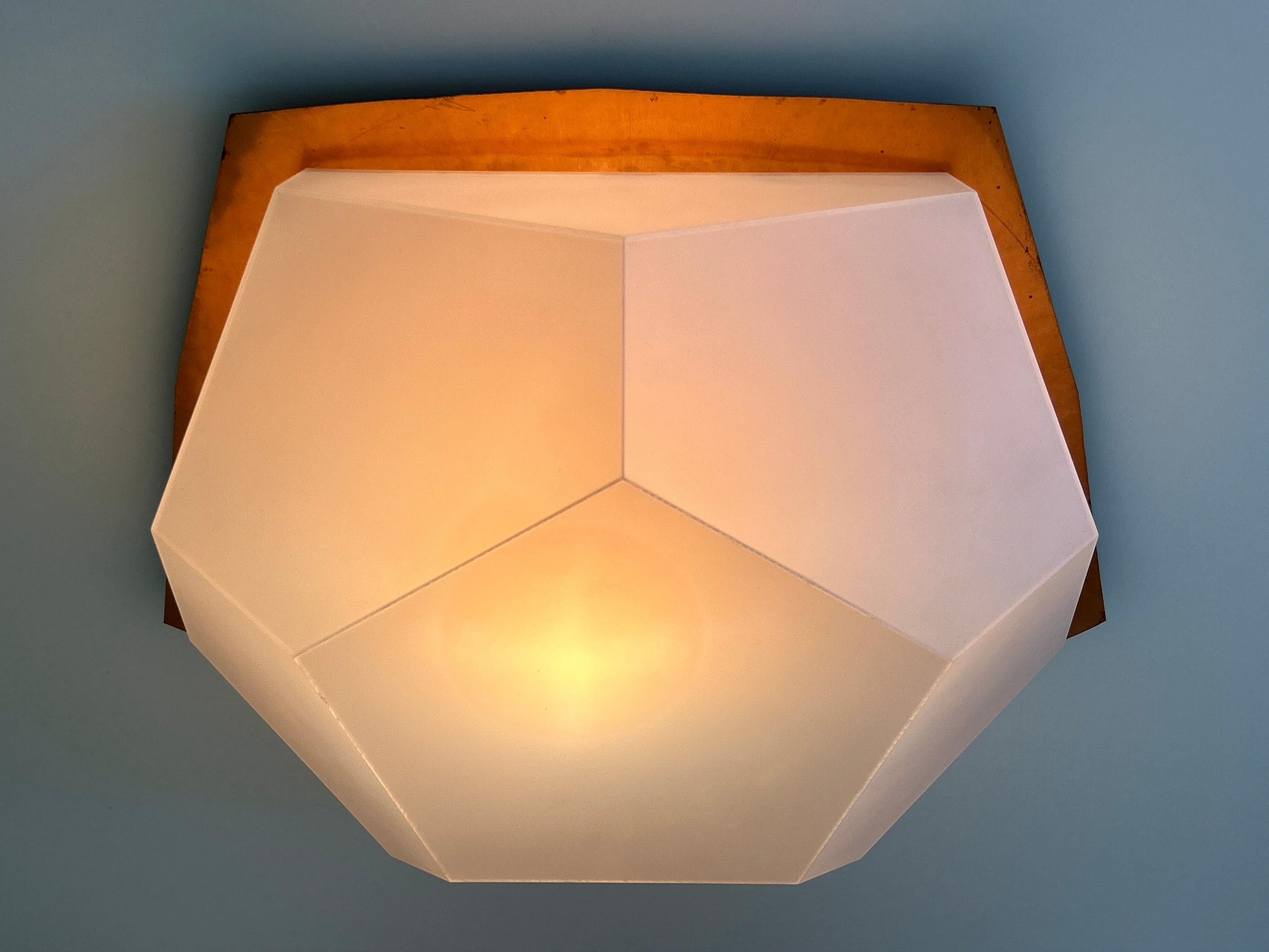 Grand et rare plafonnier ou applique murale anthroposophique de l'école Rudolf Steiner, années 1960 en vente 3