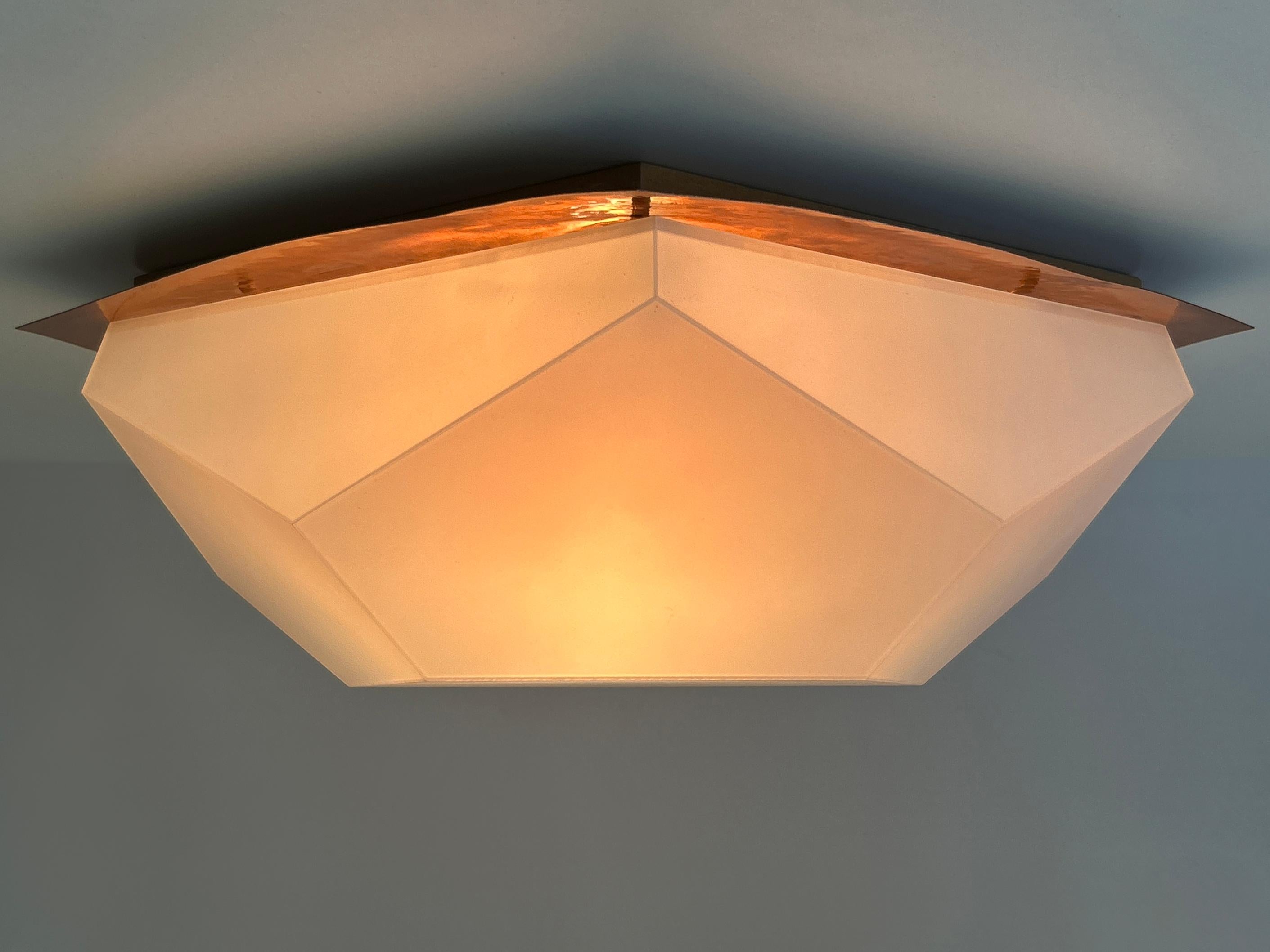 Grand et rare plafonnier ou applique murale anthroposophique de l'école Rudolf Steiner, années 1960 en vente 6