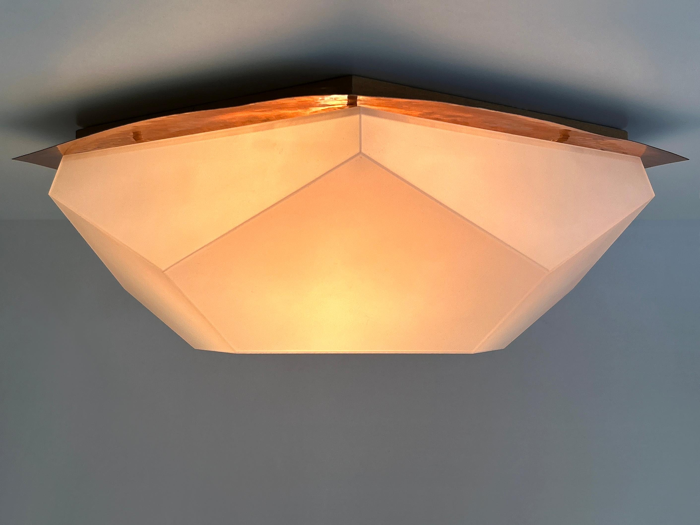 Grand et rare plafonnier ou applique murale anthroposophique de l'école Rudolf Steiner, années 1960 en vente 7