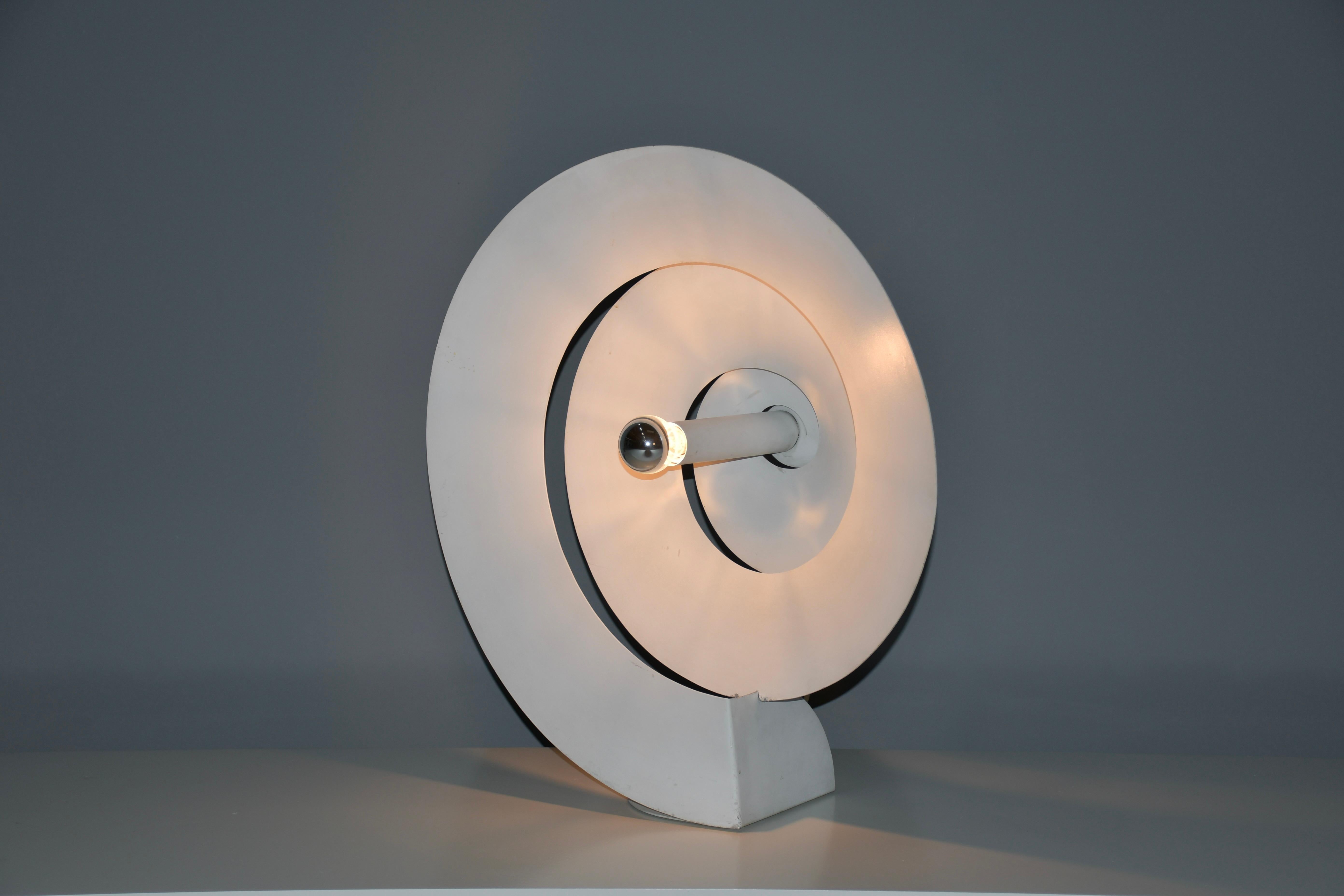 Large Rare Spiral Table Lamp by Luc Bernard, France 1974 For Sale 2