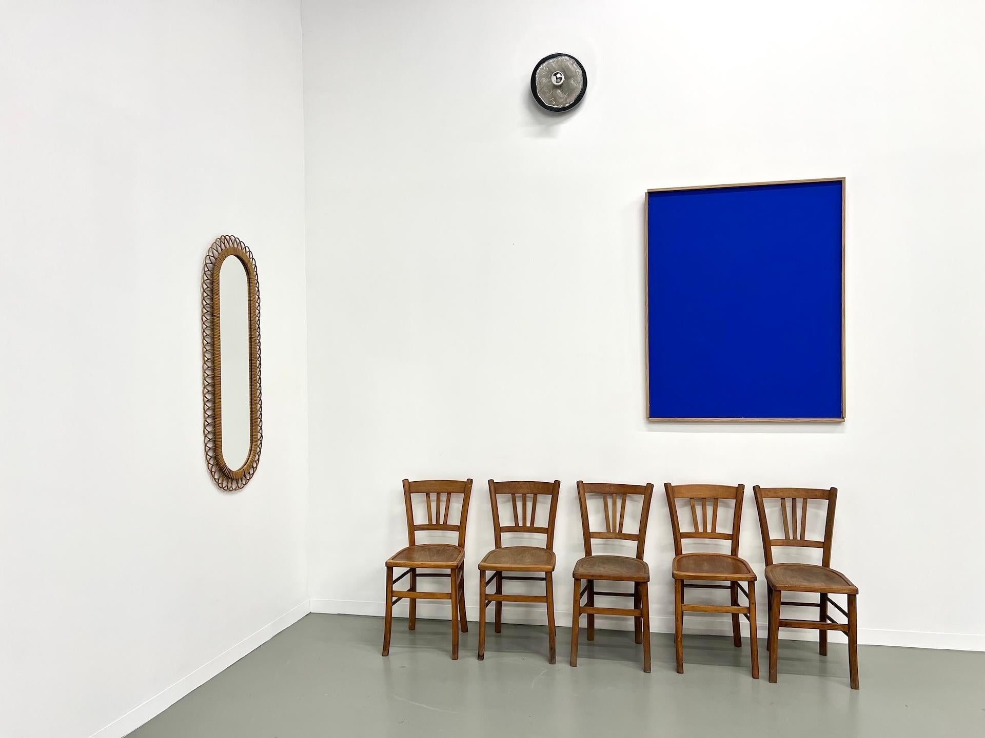 Large rattan mirror by Franco Albini for Bonacina 1960 3