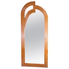 Large rattan mirror