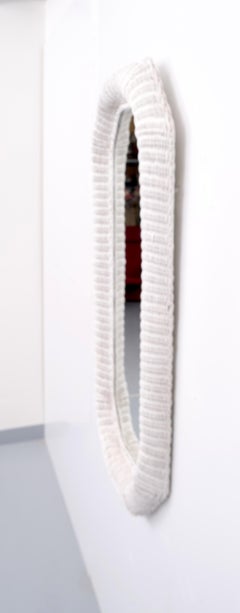 Large Rattan Mirror, Holland, 1970s