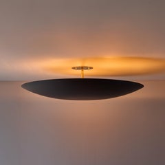 Large Raul Reyes 'Rey 26' Perforated Dome Ceiling Lamp in Black