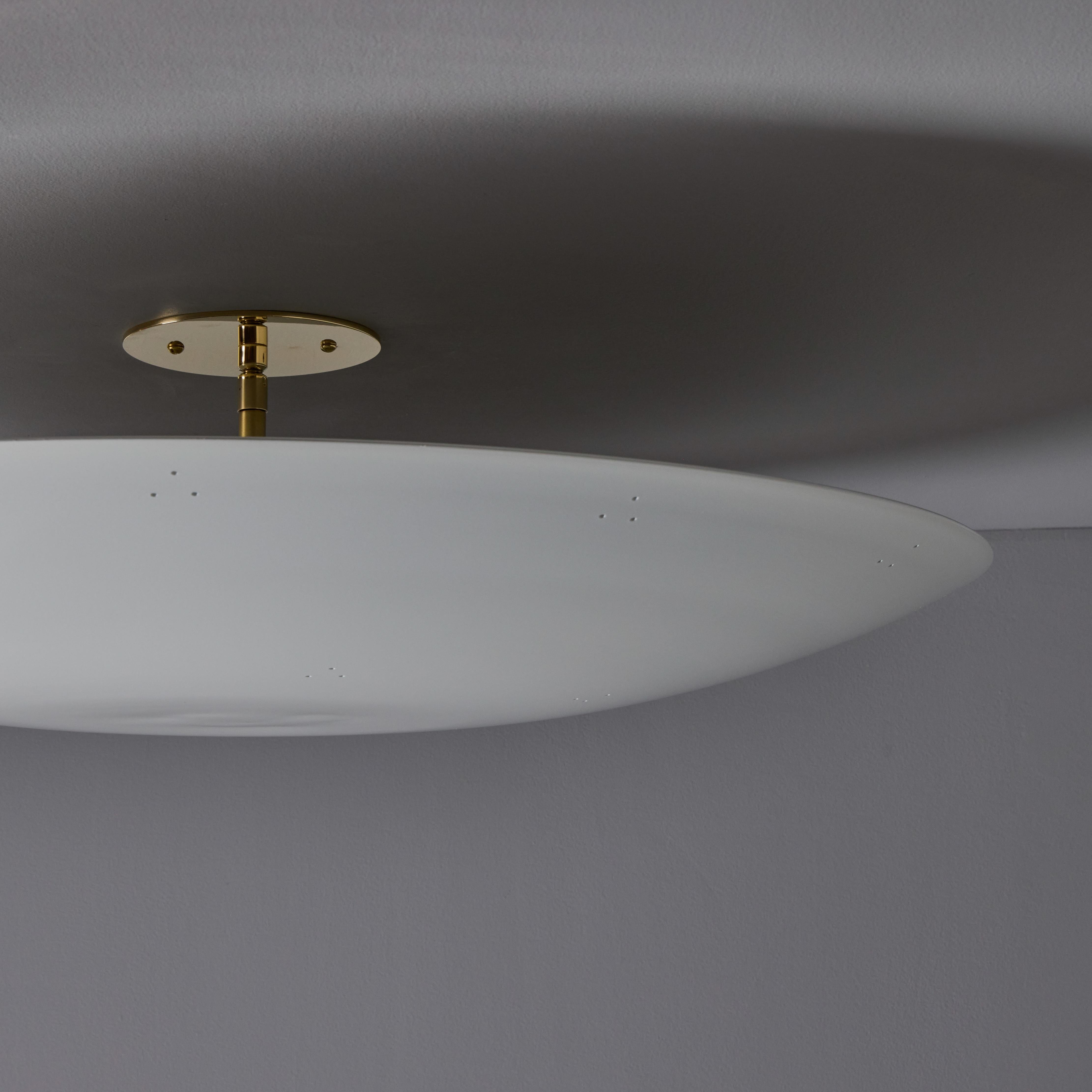 Large Raul Reyes 'Rey 26' Perforated Dome Ceiling Lamp in White For Sale 3