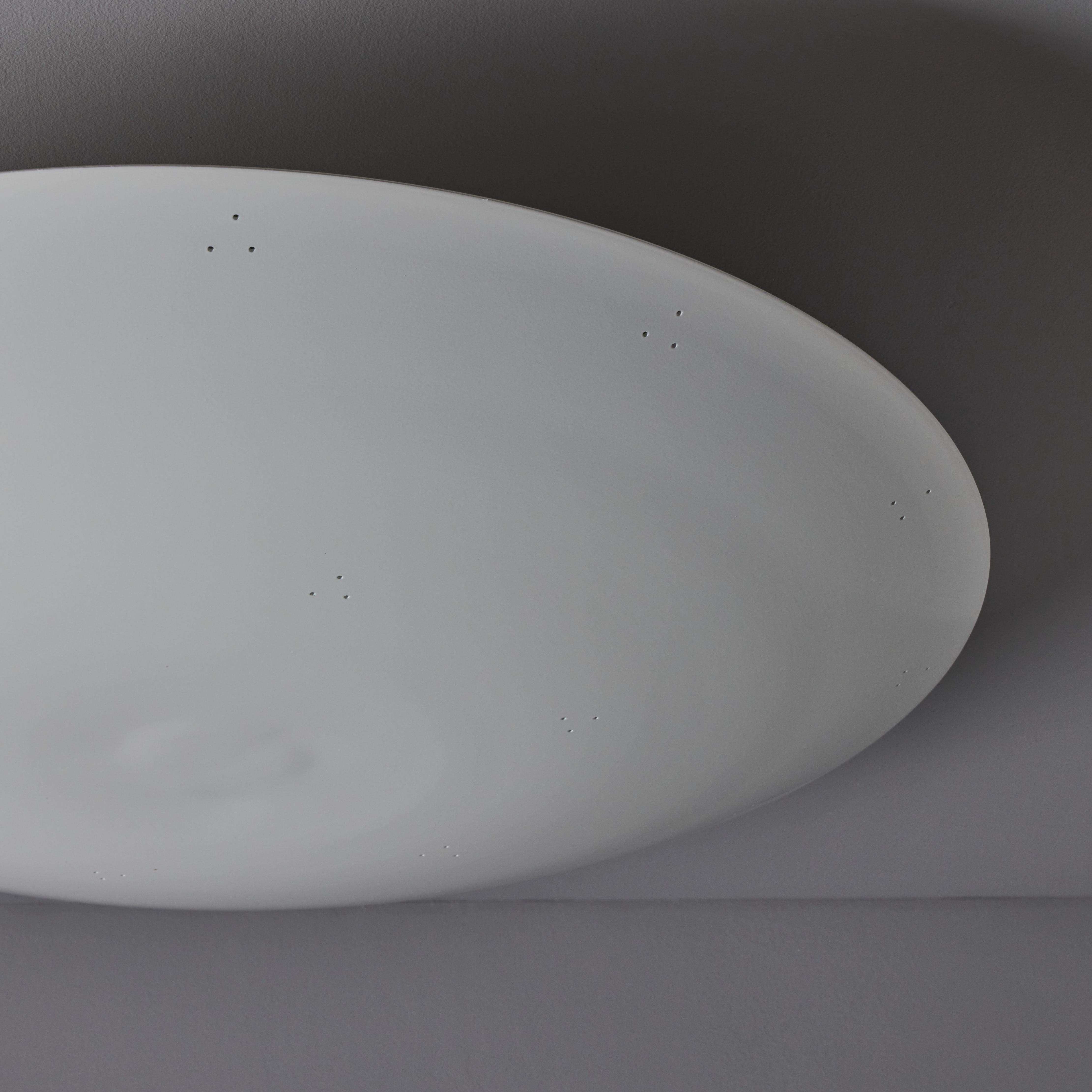 Large Raul Reyes 'Rey 26' Perforated Dome Ceiling Lamp in White For Sale 6