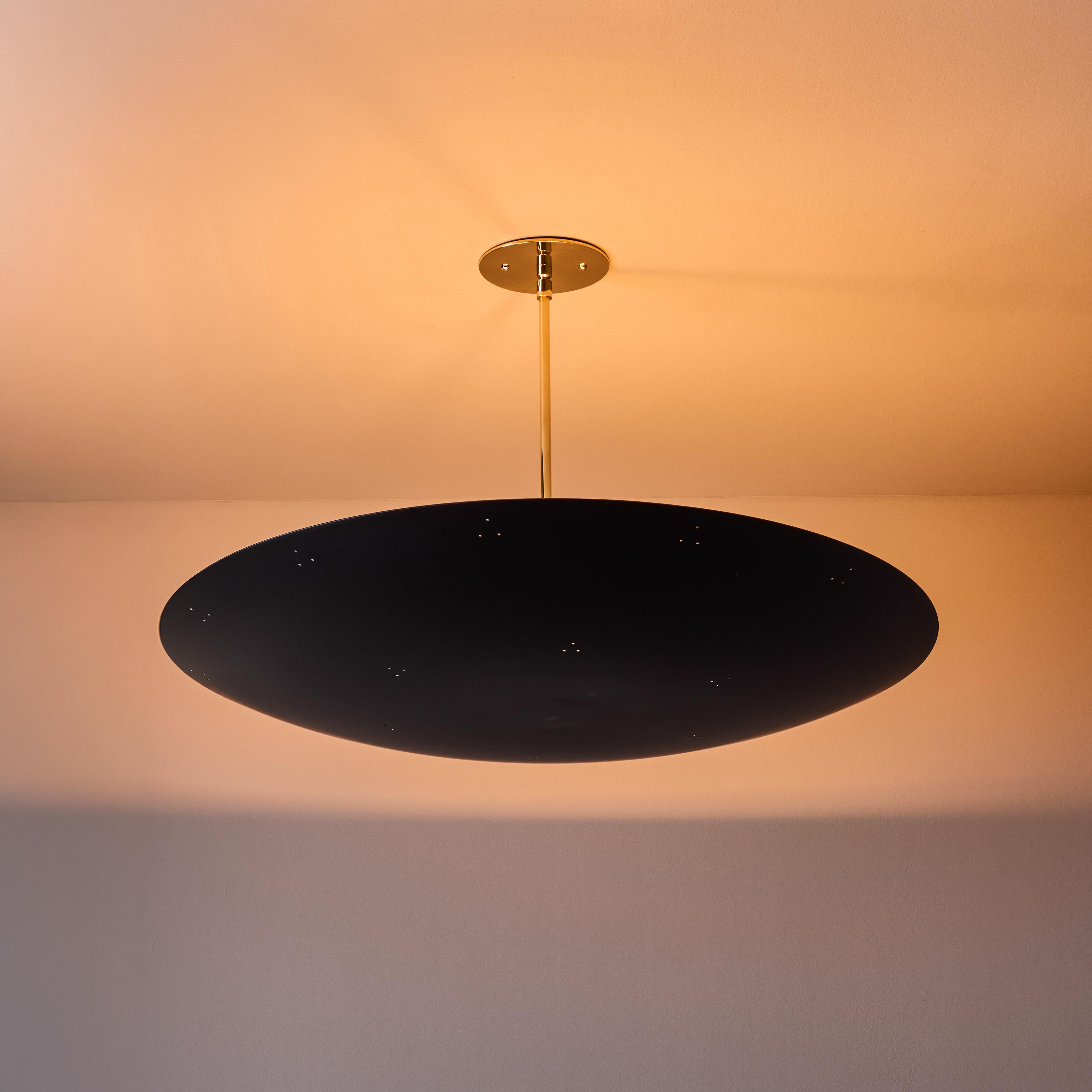 Americano Grande lampadario a cupola in metallo traforato Raul Reyes 'Rey 26' in nero in vendita