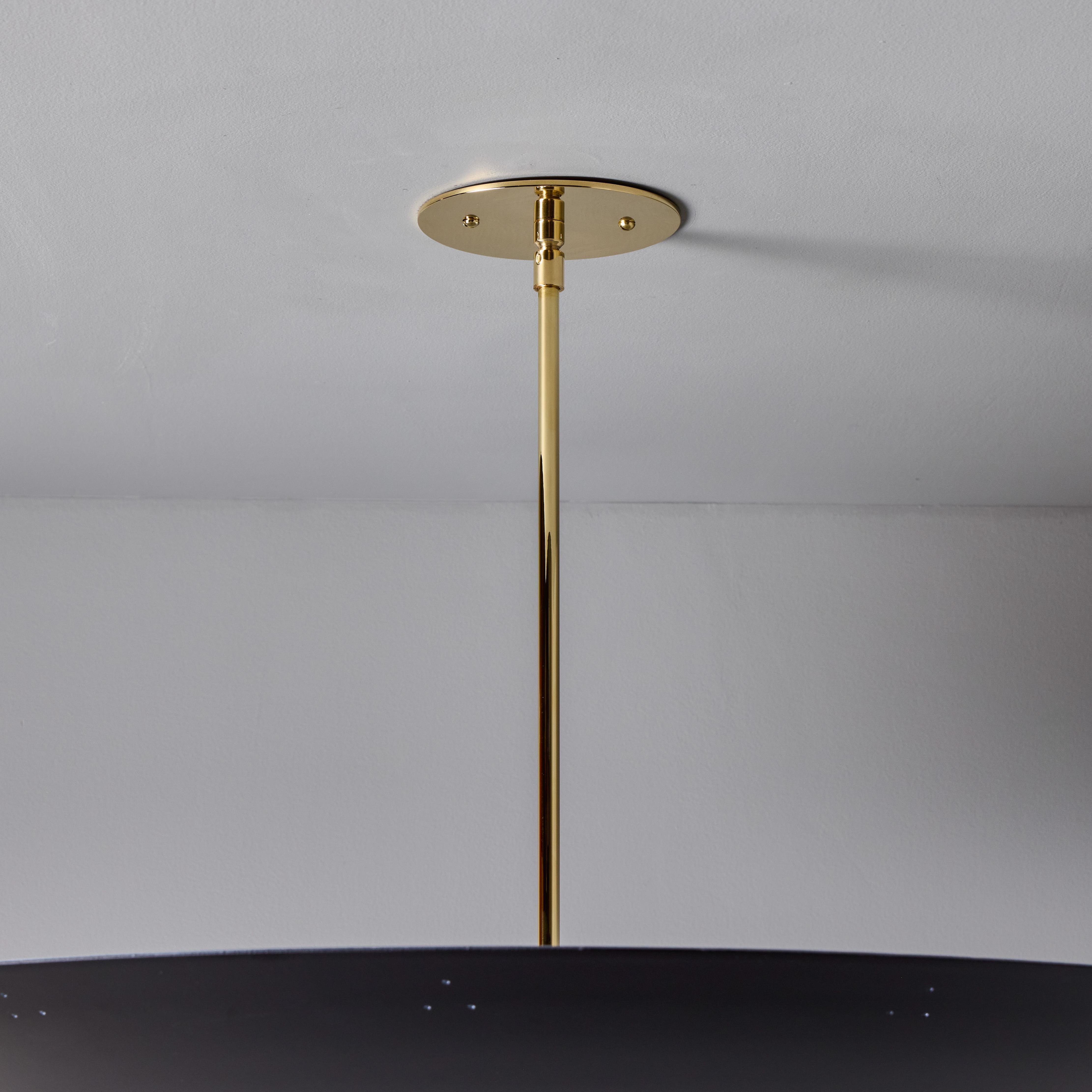 Ottone Grande lampadario a cupola in metallo traforato Raul Reyes 'Rey 26' in nero in vendita
