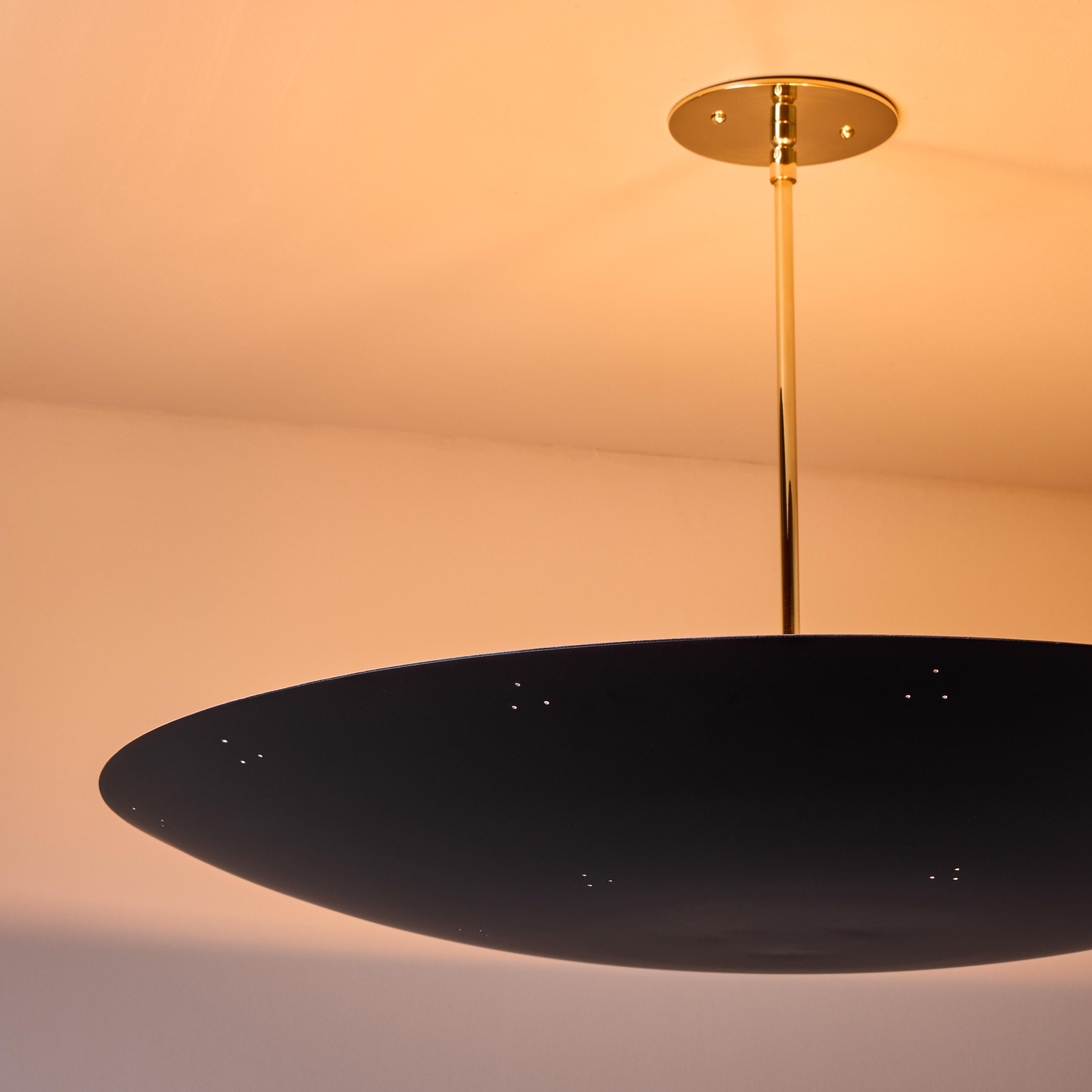 Grande lampadario a cupola in metallo traforato Raul Reyes 'Rey 26' in nero in vendita 1