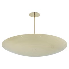 Großer Raul Reyes 'Rey 26' Dome-Kronleuchter aus poliertem Messing mit Perforation