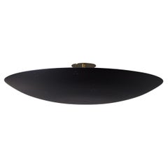 Large Raul Reyes 'Rey 30' Perforated Dome Ceiling Lamp in Black