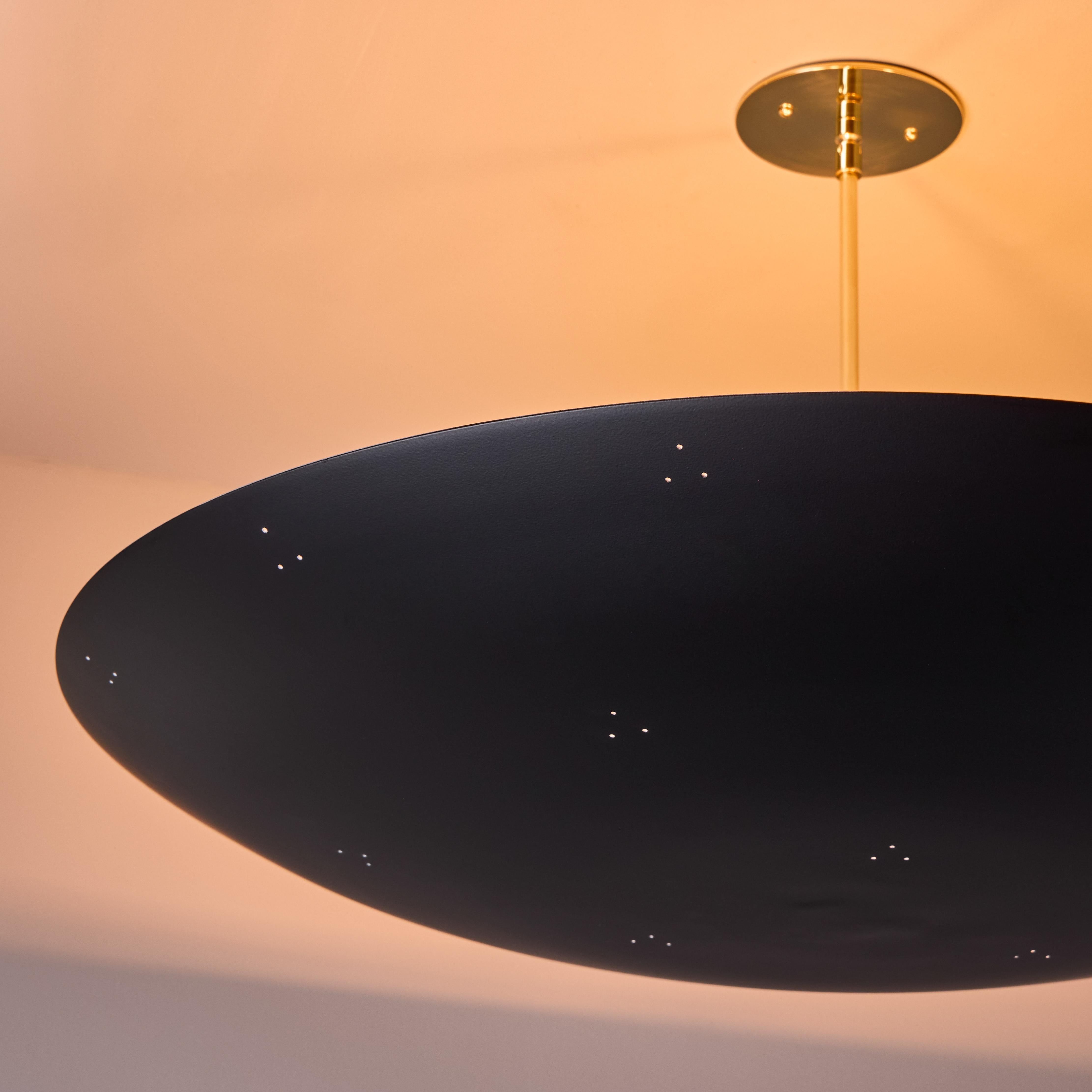 Grande lampadario a cupola traforata Raul Reyes 'Rey 30' in nero in vendita 1