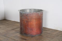 Large Reclaimed Antique Copper Planter with natural Patina