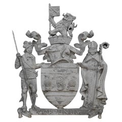 Large Reclaimed Armorial Coat of Arms