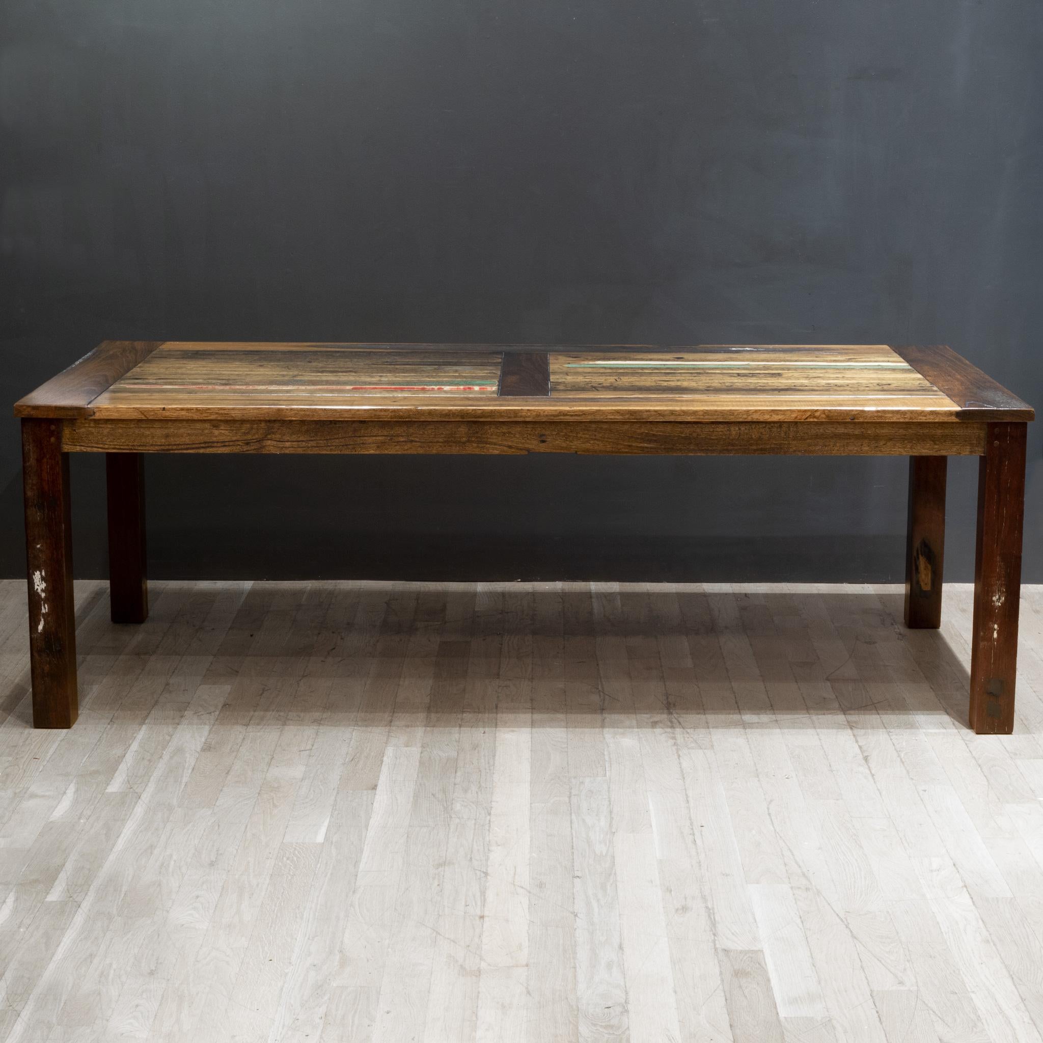 Rustic Large Reclaimed Australian Hardwood Dining Table For Sale