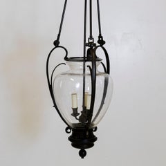 Large Reclaimed Black Pendant Lantern Charles Edwards