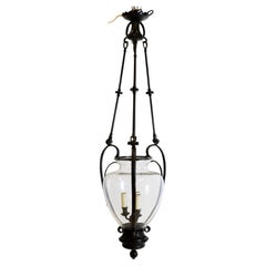 Large Reclaimed Black Pendant Lantern Charles Edwards