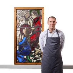 Large Reclaimed Ecclesiastical Stained Glass Window