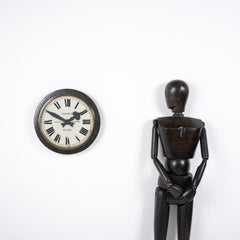 Large Reclaimed Electric Railway Wall Clock By Gent & Co Ltd Leicester