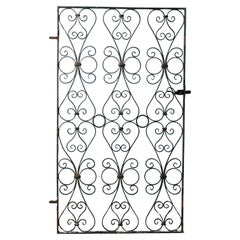 Large Reclaimed English Wrought Iron Gate