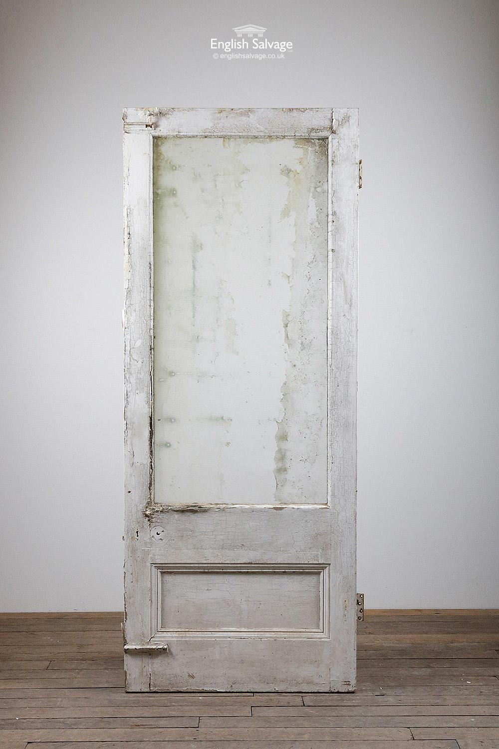 European Large Reclaimed Glazed Old Door, 20th Century For Sale