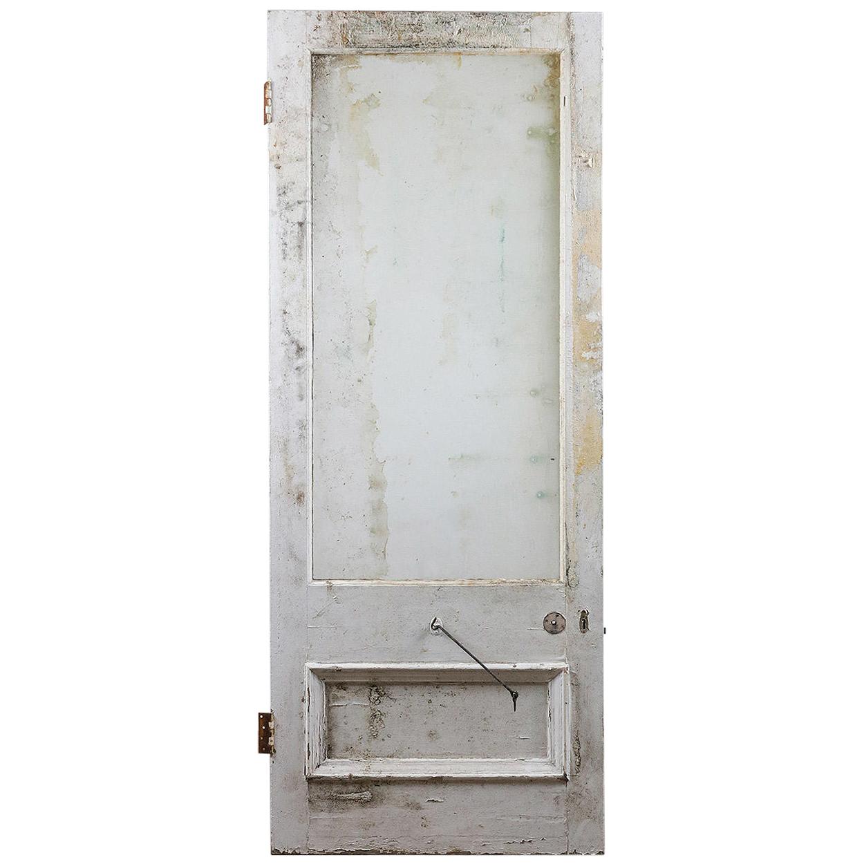 Large Reclaimed Glazed Old Door, 20th Century For Sale