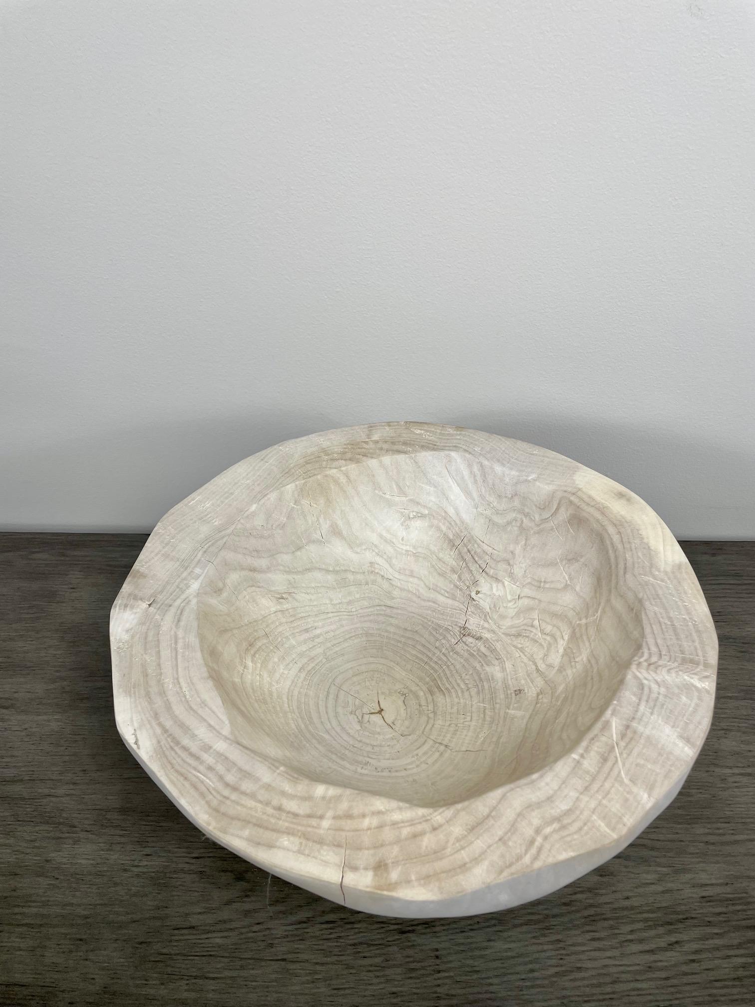 Large Reclaimed Organic Wood Bowl 1