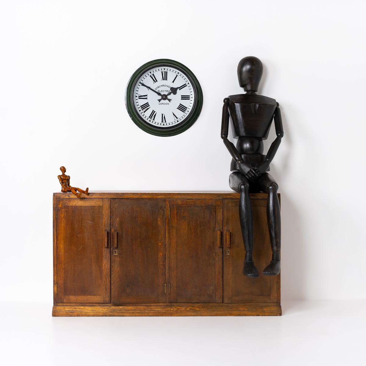 Large Reclaimed Railway Platform Clock by Synchronome For Sale 5