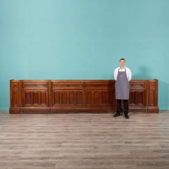 Large Reclaimed Victorian Mahogany Bar Front
