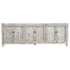 Große Reclaimed Wood Schrank mit 6 Türen