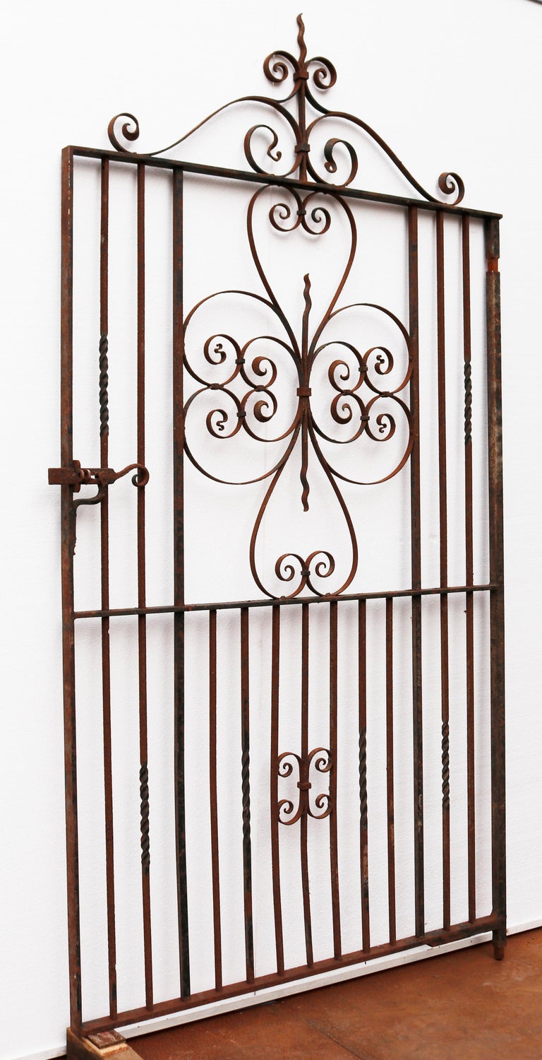 Large Reclaimed Wrought Iron Gate For Sale at 1stDibs
