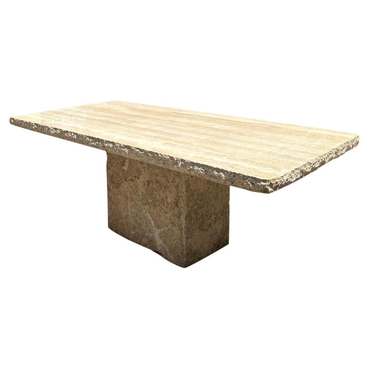 Large Reconstituted Stone Garden Outdoor Indoor dining Table Farm Rustic Antique
