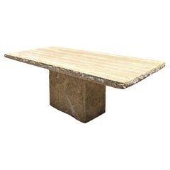 Large Reconstituted Stone Garden Outdoor Indoor dining Table Farm Rustic Antique