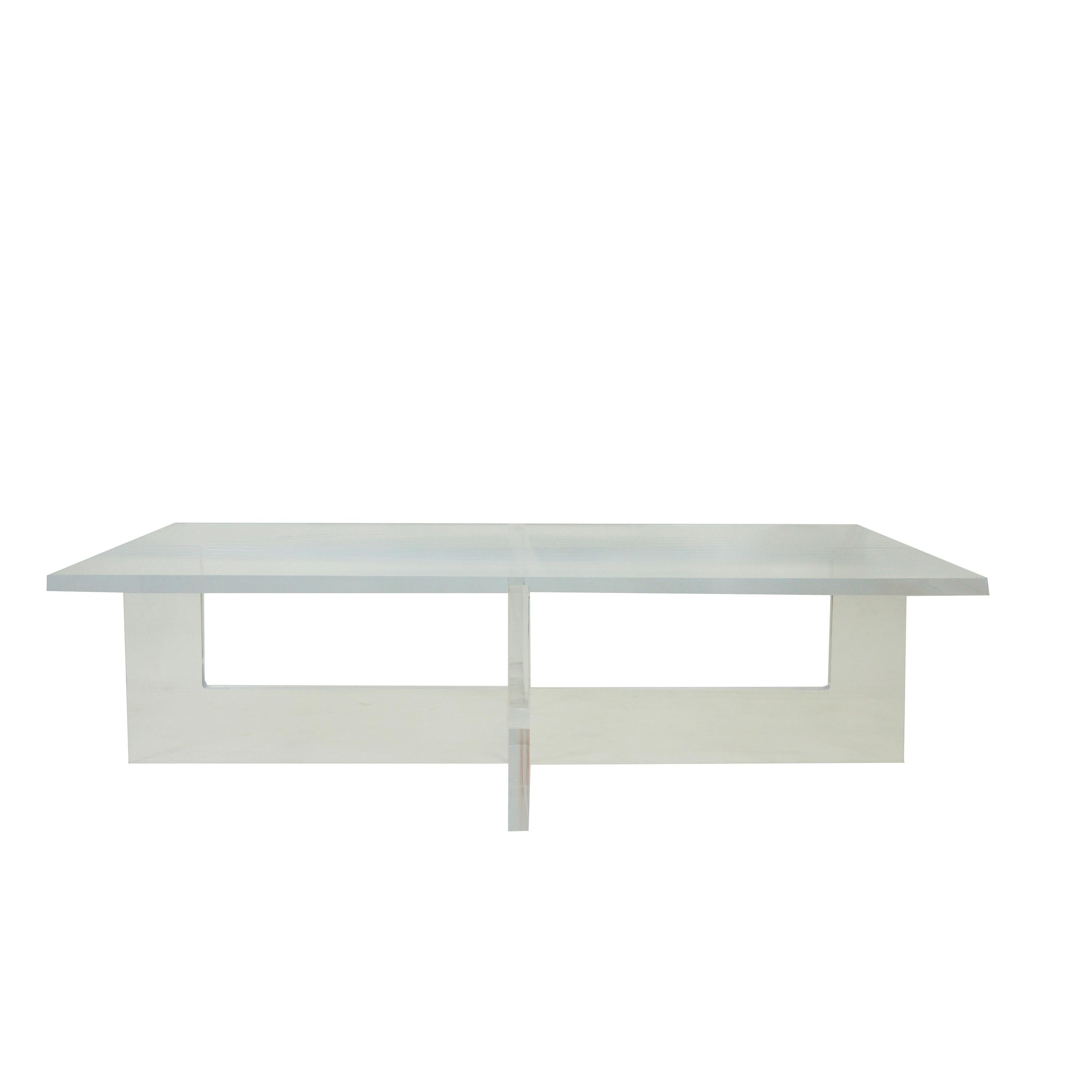 rectangle acrylic coffee table