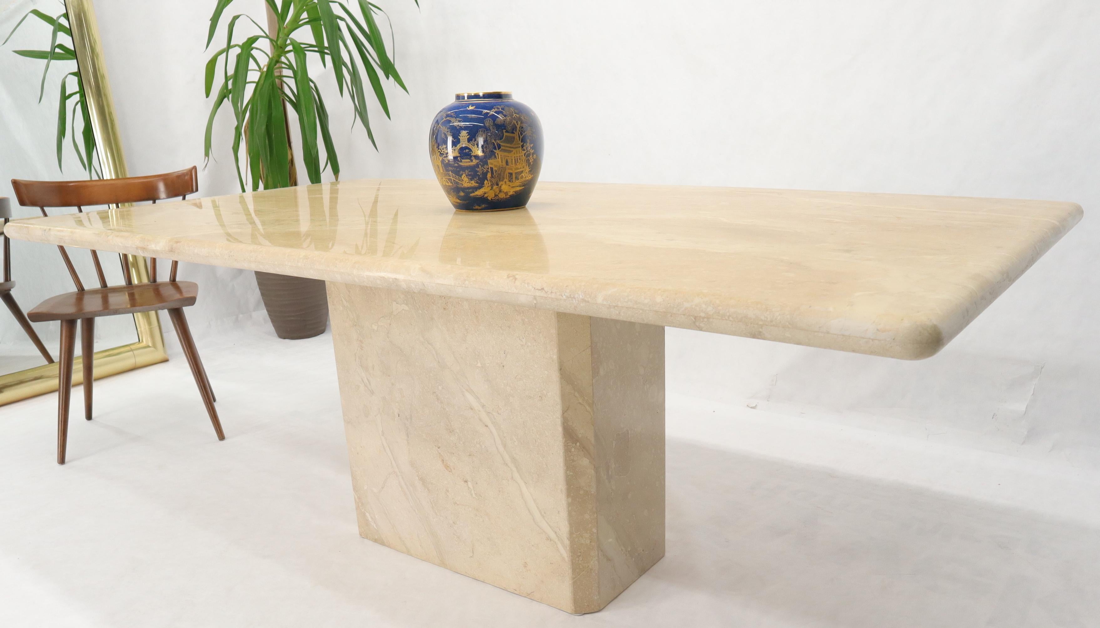 pedestal rectangle dining table