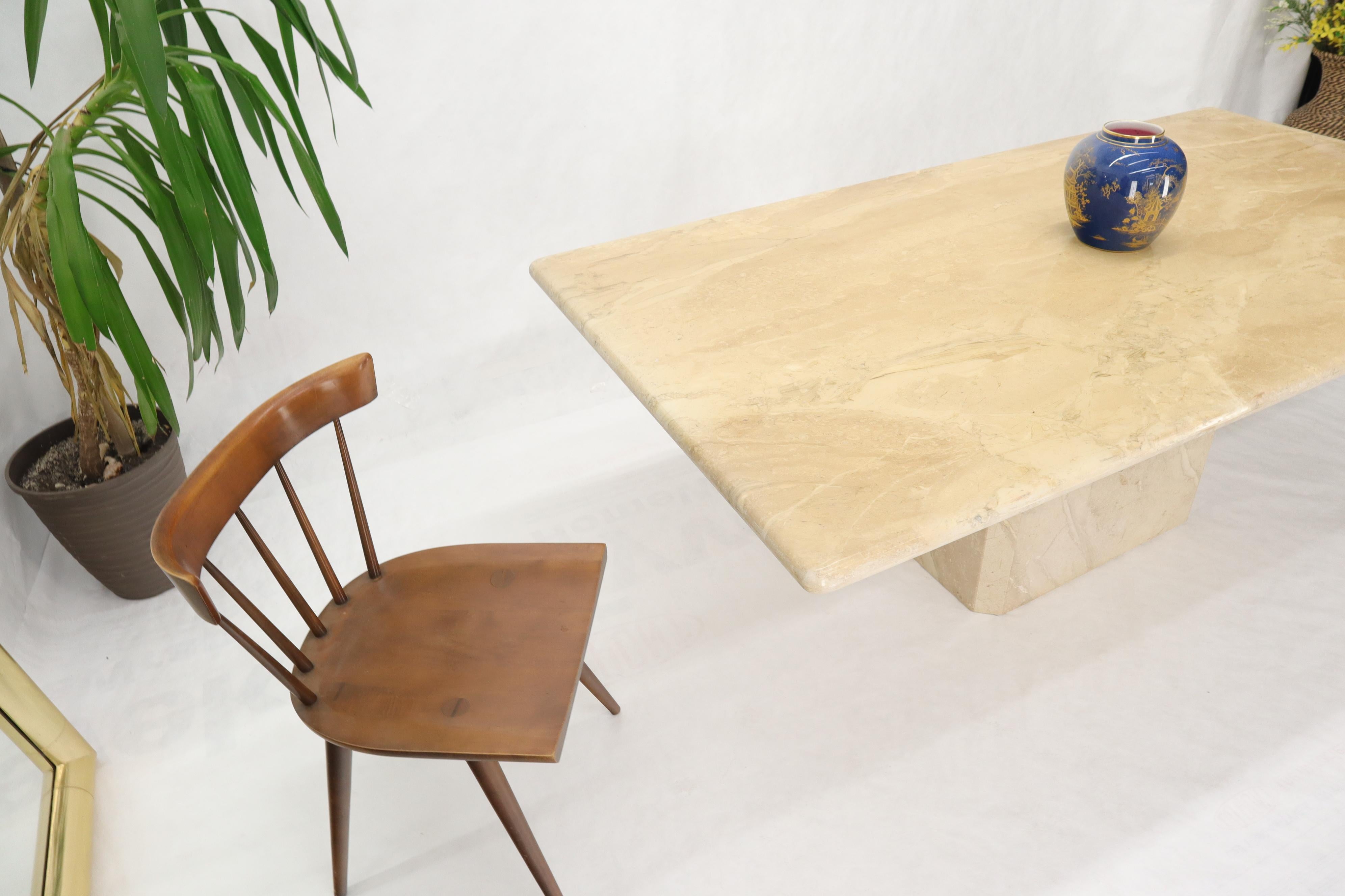 single pedestal rectangular dining table