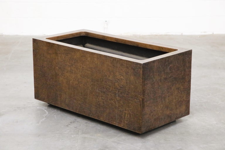 Large Rectangular Architectural Fiberglass Planters by Forms and