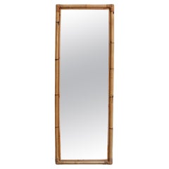 Large Rectangular Bamboo Mirror, 1970